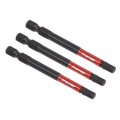 Hex Impact Power Tool Bits 5 x 75mm 3pc AK8263