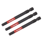 Hex Impact Power Tool Bits 5 x 75mm 3pc AK8263
