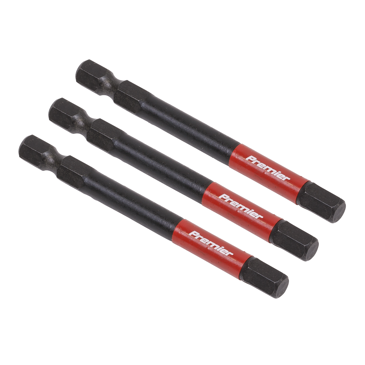 Hex Impact Power Tool Bits 6 x 75mm 3pc AK8264