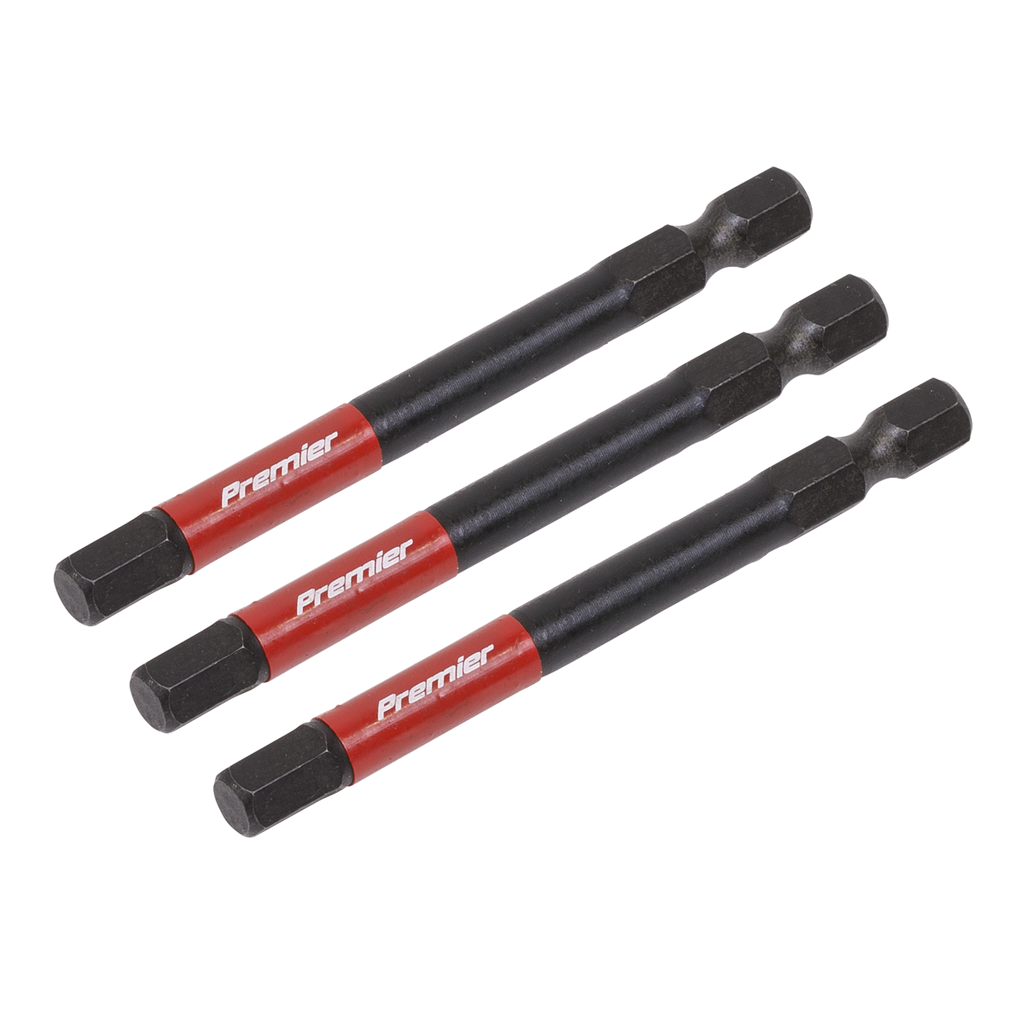 Hex Impact Power Tool Bits 6 x 75mm 3pc AK8264
