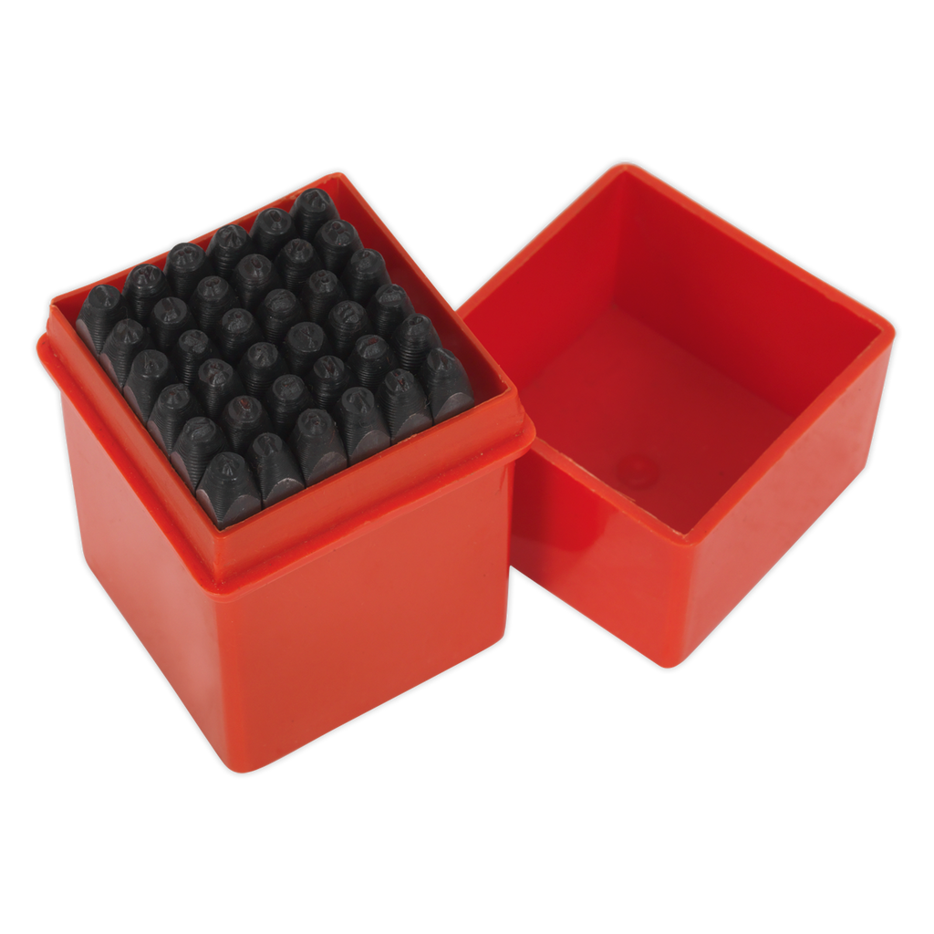 Letter & Number Punch Set 2.5mm 36pc AK8296