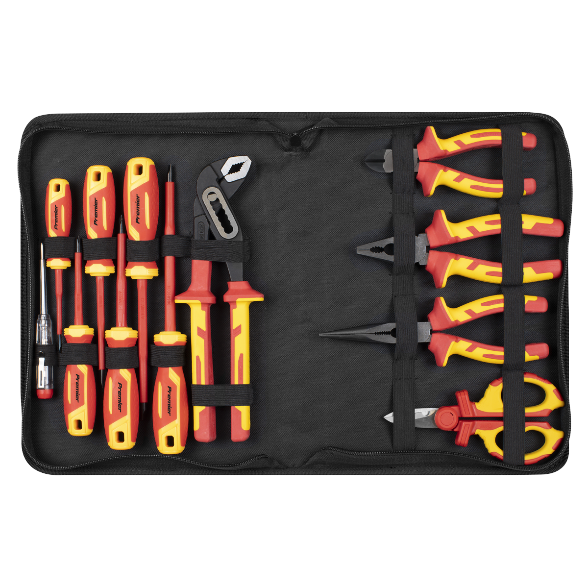 Screwdriver, Pliers & Scissor Set 12pc - VDE Approved AK83463