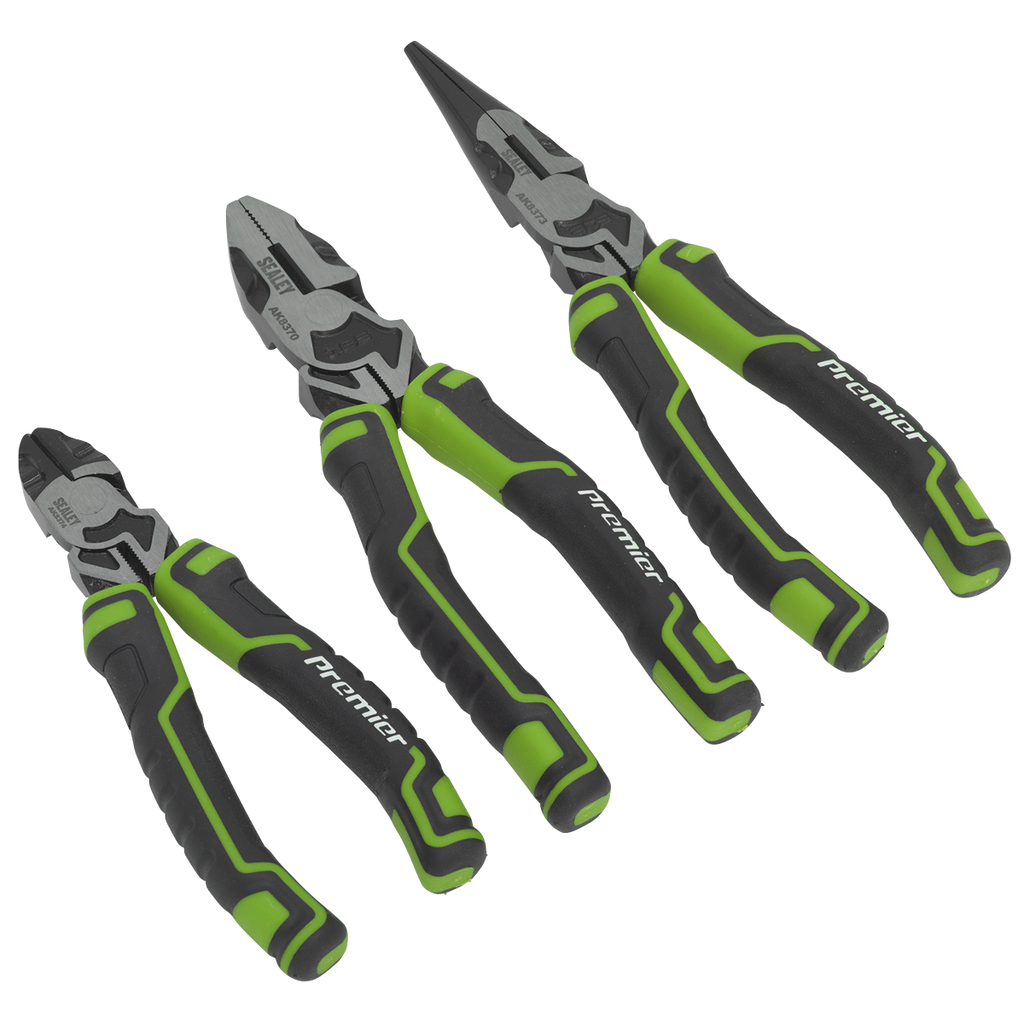 High Leverage Pliers Set 3pc - Green AK8376HV