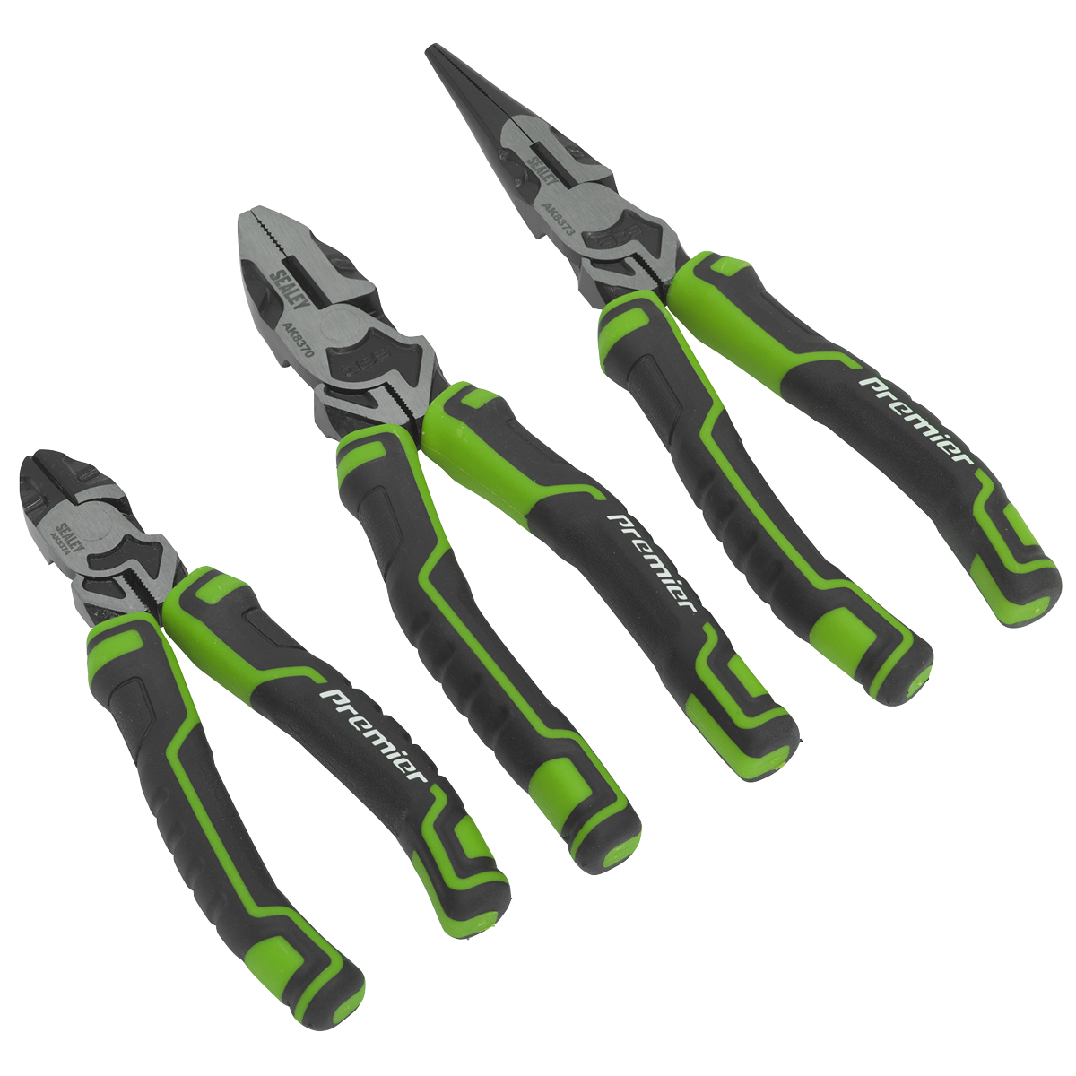 High Leverage Pliers Set 3pc - Green AK8376HV