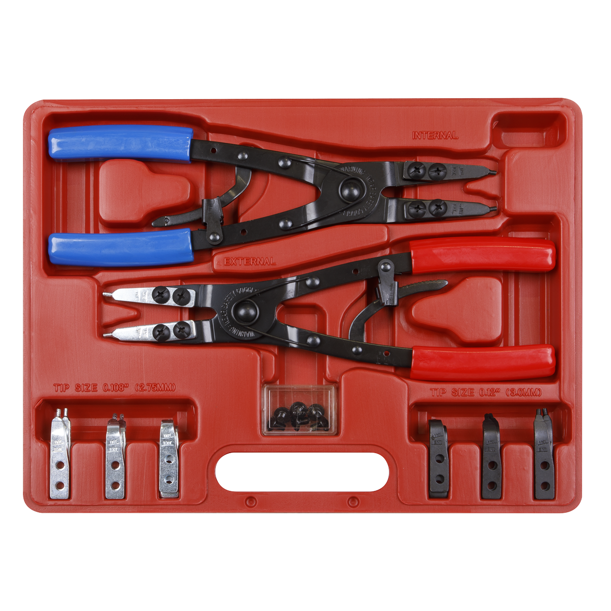 Heavy-Duty Circlip Pliers Set Internal/External 265mm AK8500