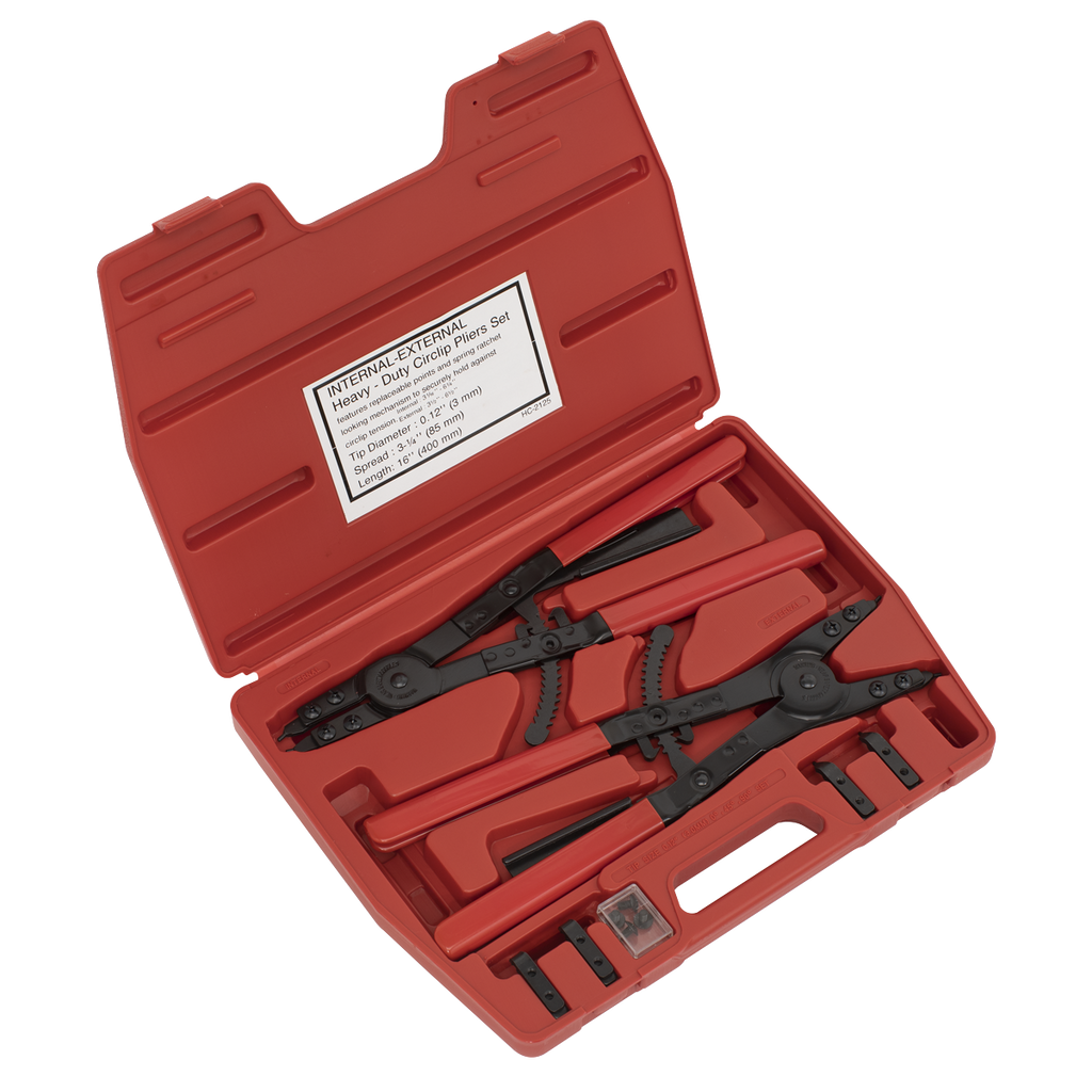 Heavy-Duty Circlip Pliers Set Internal/External 400mm AK8501