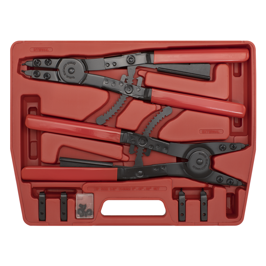 Heavy-Duty Circlip Pliers Set Internal/External 400mm AK8501