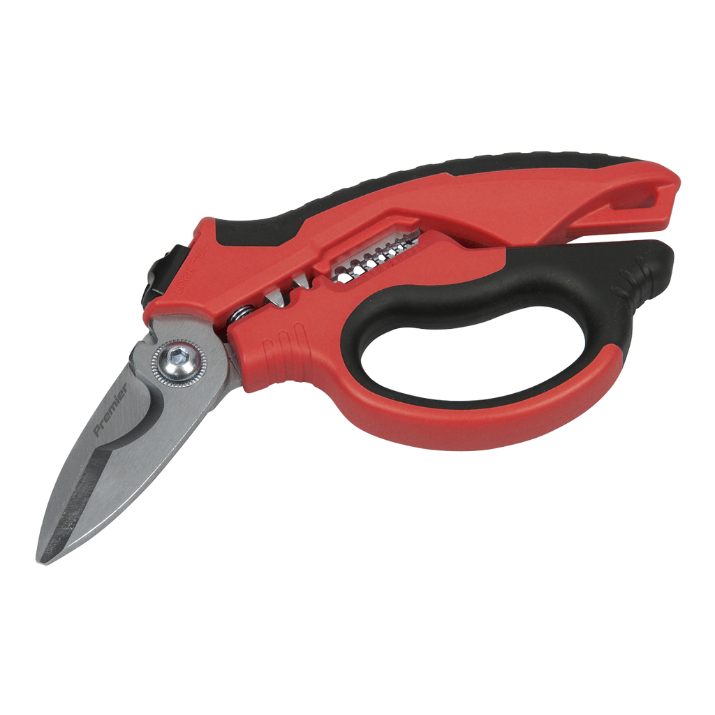 Heavy-Duty 3-In-1 Electrician's Angled Shears 200mm AK8527
