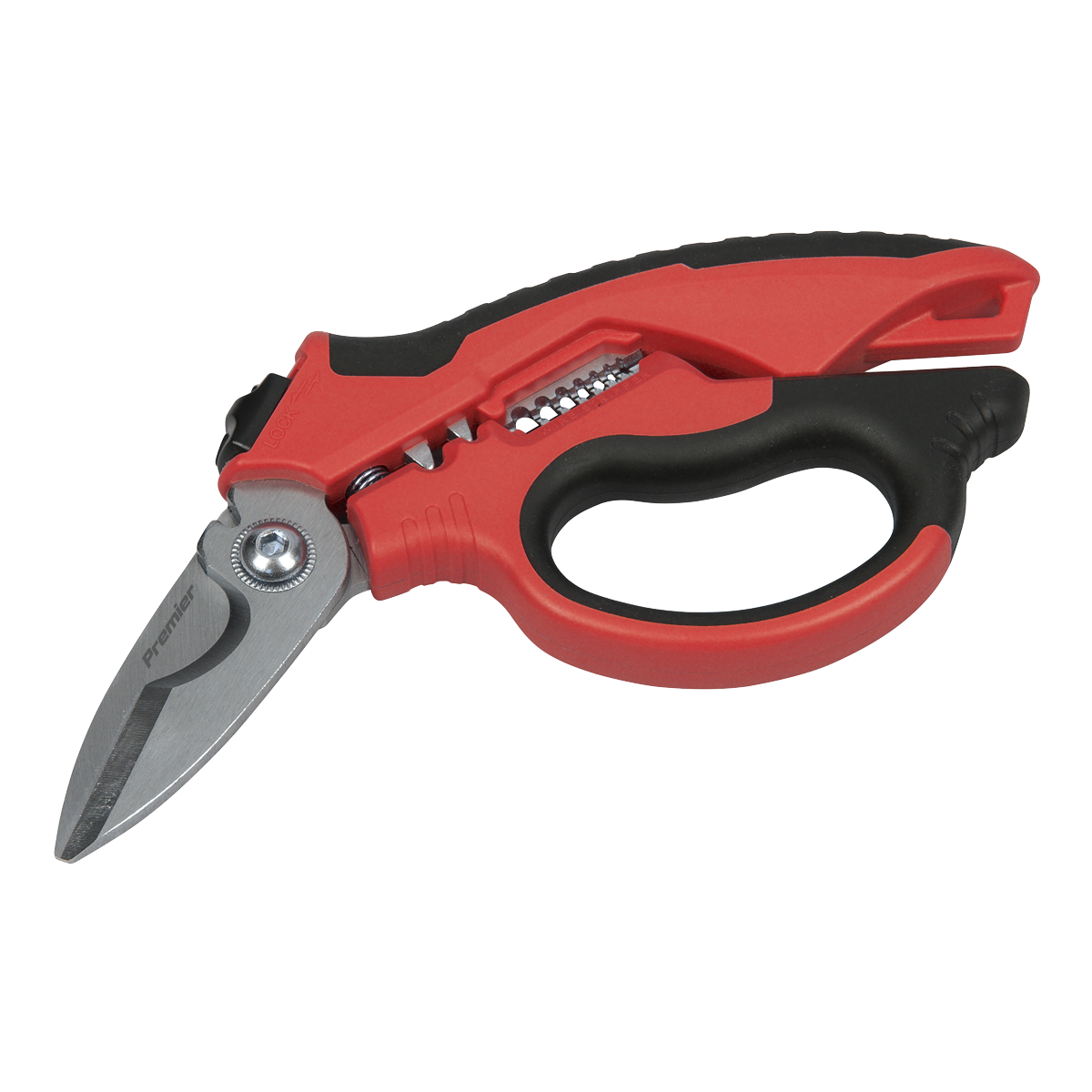 Heavy-Duty 3-In-1 Electrician's Angled Shears 200mm AK8527
