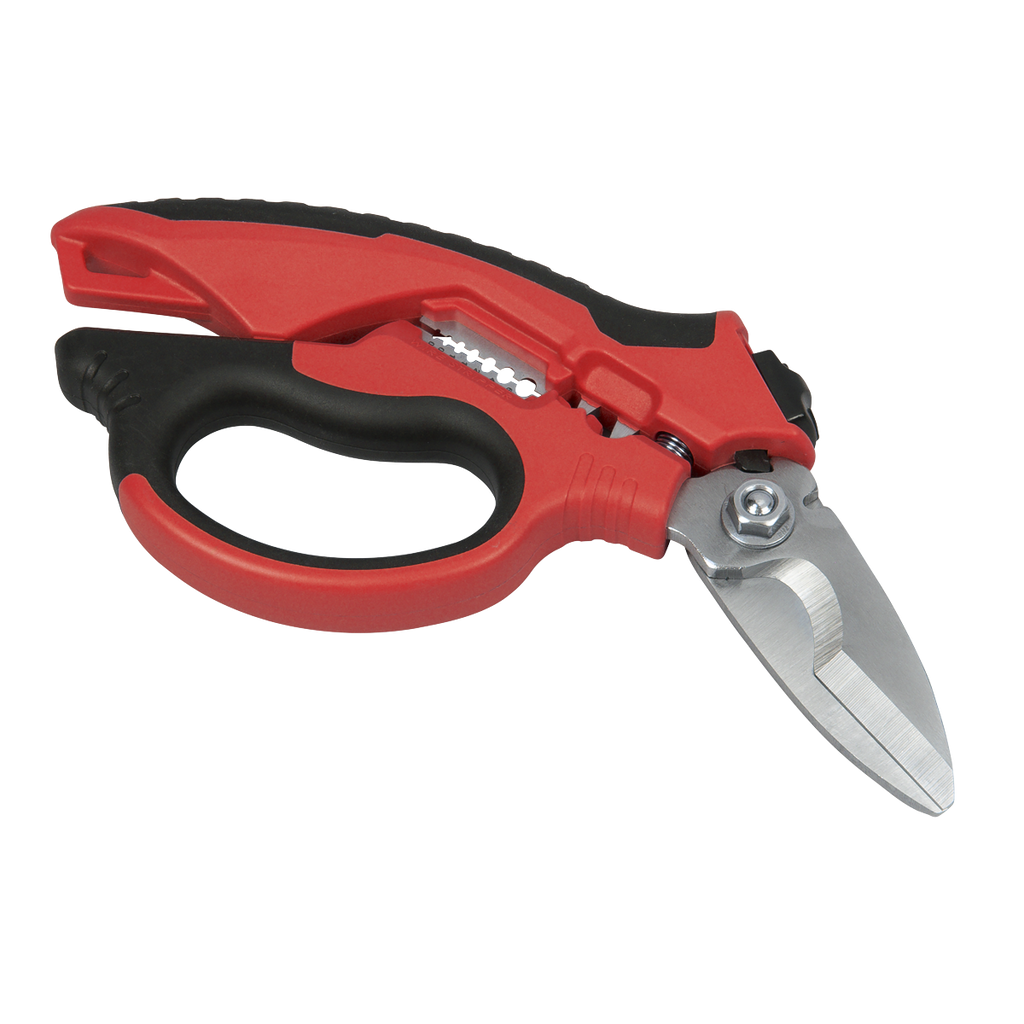 Heavy-Duty 3-In-1 Electrician's Angled Shears 200mm AK8527
