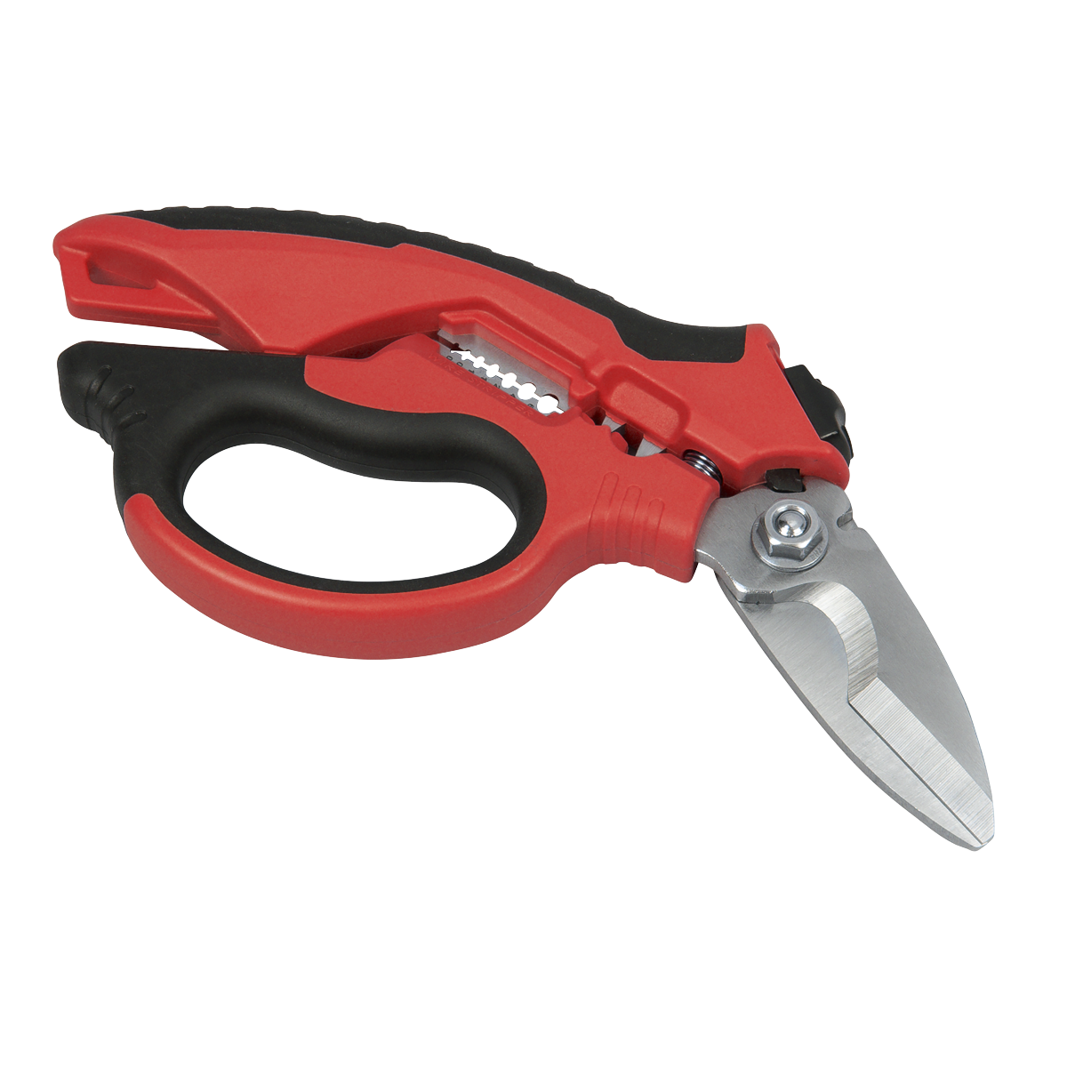 Heavy-Duty 3-In-1 Electrician's Angled Shears 200mm AK8527