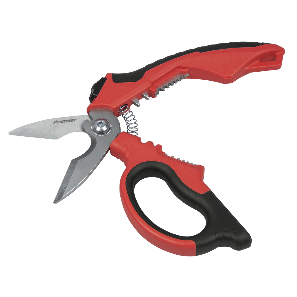 Heavy-Duty 3-In-1 Electrician's Angled Shears 200mm AK8527