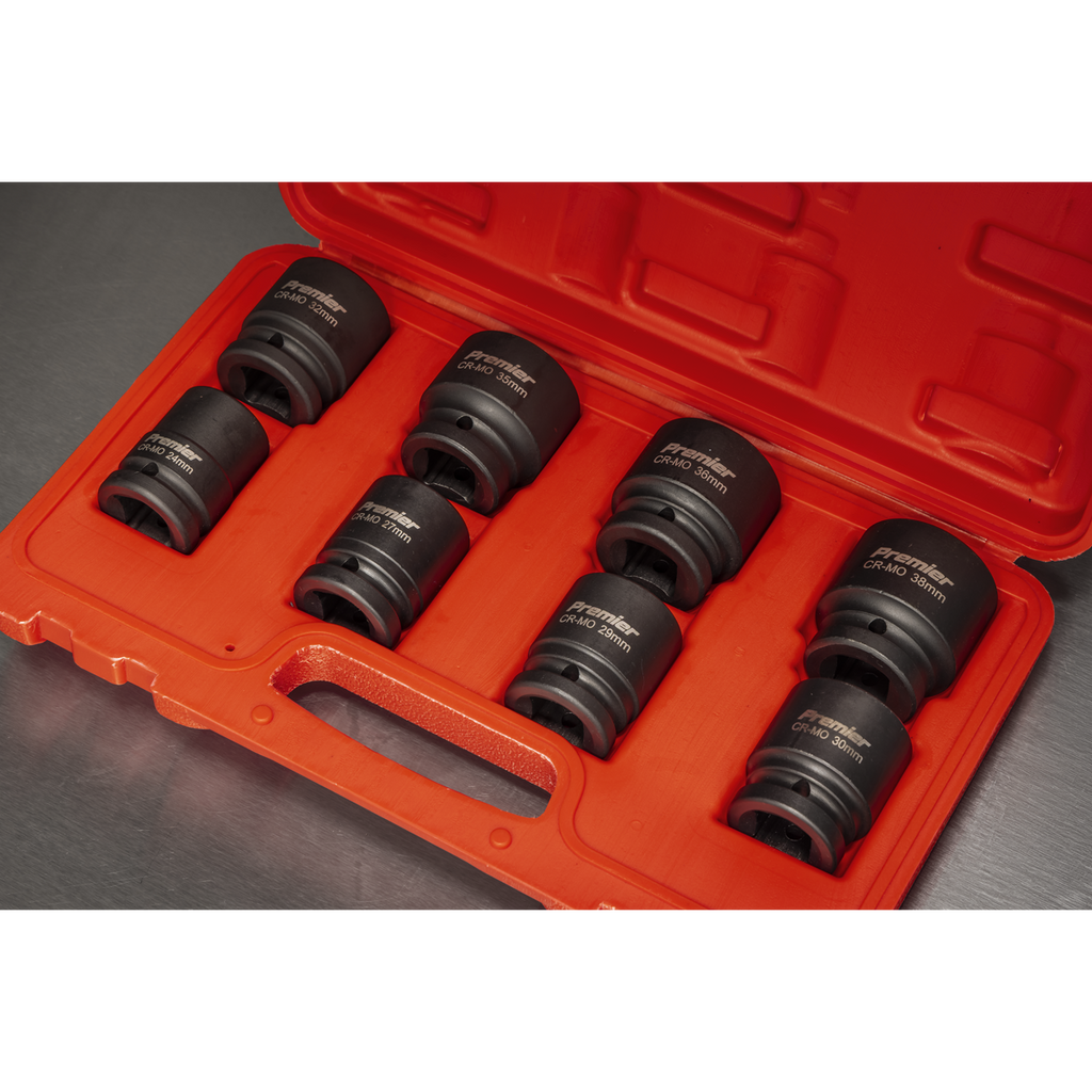 Impact Socket Set 3/4"Sq Drive 8pc AK886