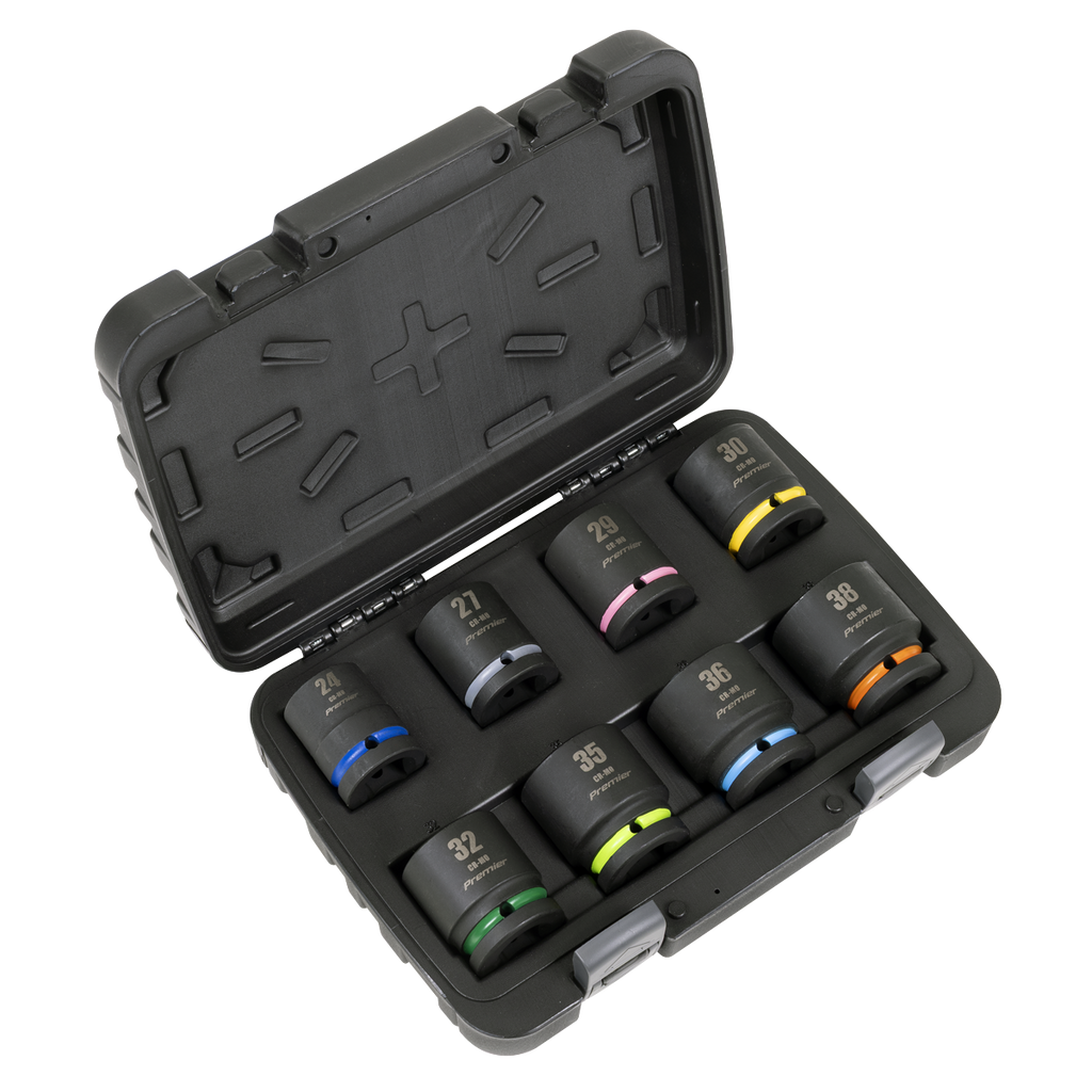 Impact Socket Set 3/4"Sq Drive 8pc AK8890M