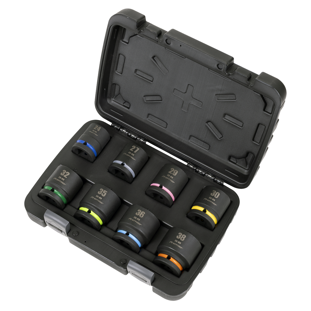 Impact Socket Set 3/4"Sq Drive 8pc AK8890M