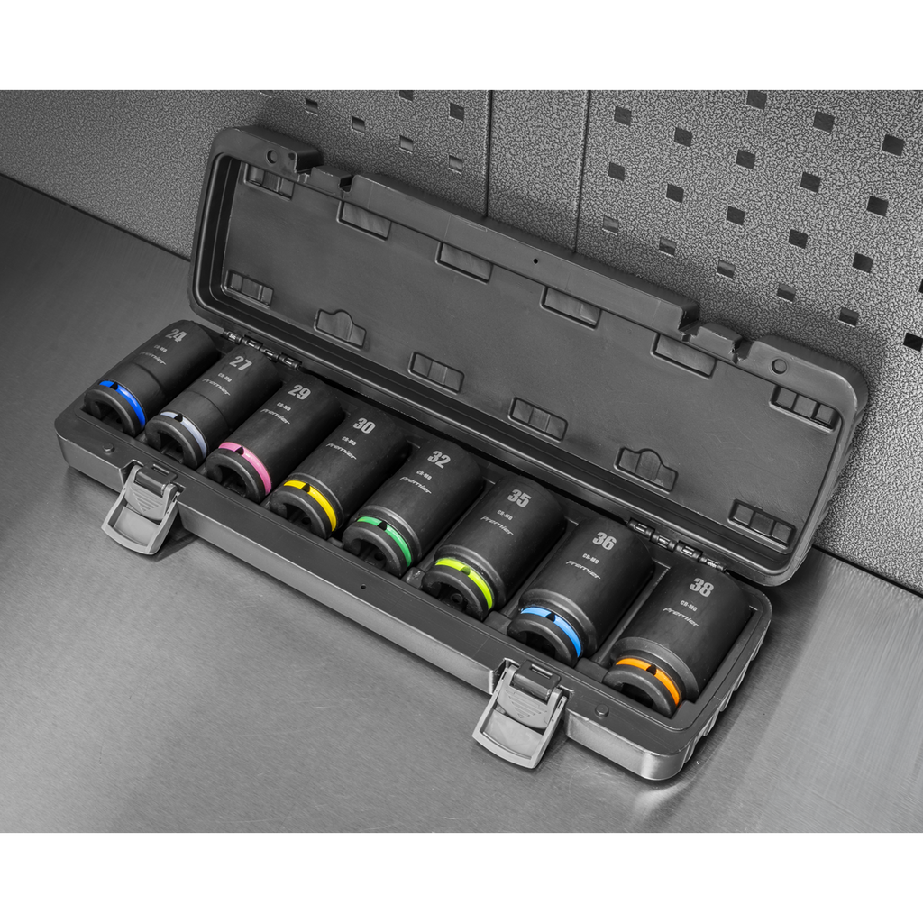 Deep Impact Socket Set 3/4"Sq Drive 8pc AK8891M