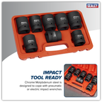 Impact Socket Set 1"Sq Drive 8pc AK889M