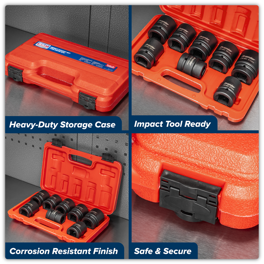 Impact Socket Set 1"Sq Drive 8pc AK889M