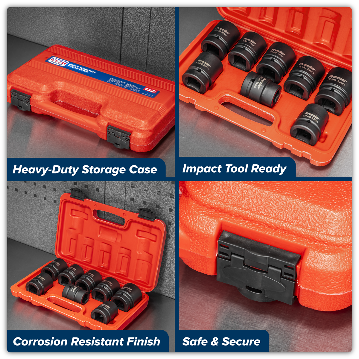 Impact Socket Set 1"Sq Drive 8pc AK889M