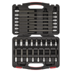 Hex Socket Bit Set 3/8"Sq Drive 30pc AK89000