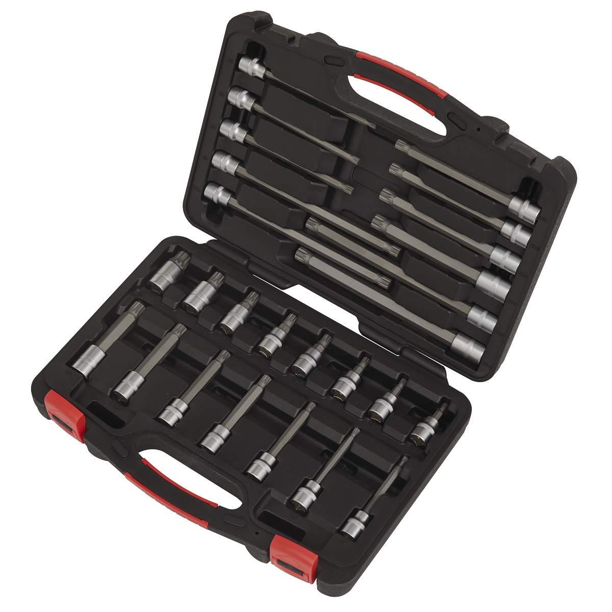 Spline Socket Bit Set 3/8"Sq Drive 26pc AK89002