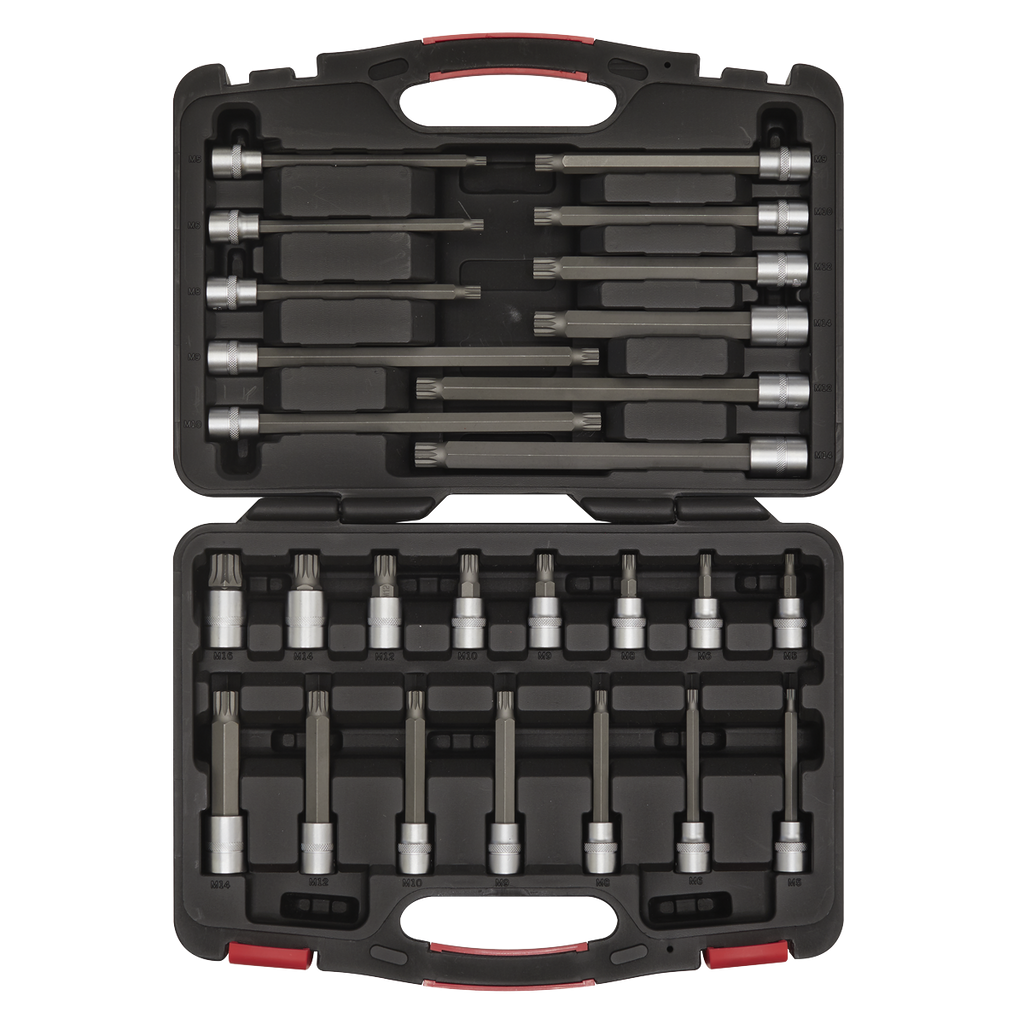 Spline Socket Bit Set 3/8"Sq Drive 26pc AK89002