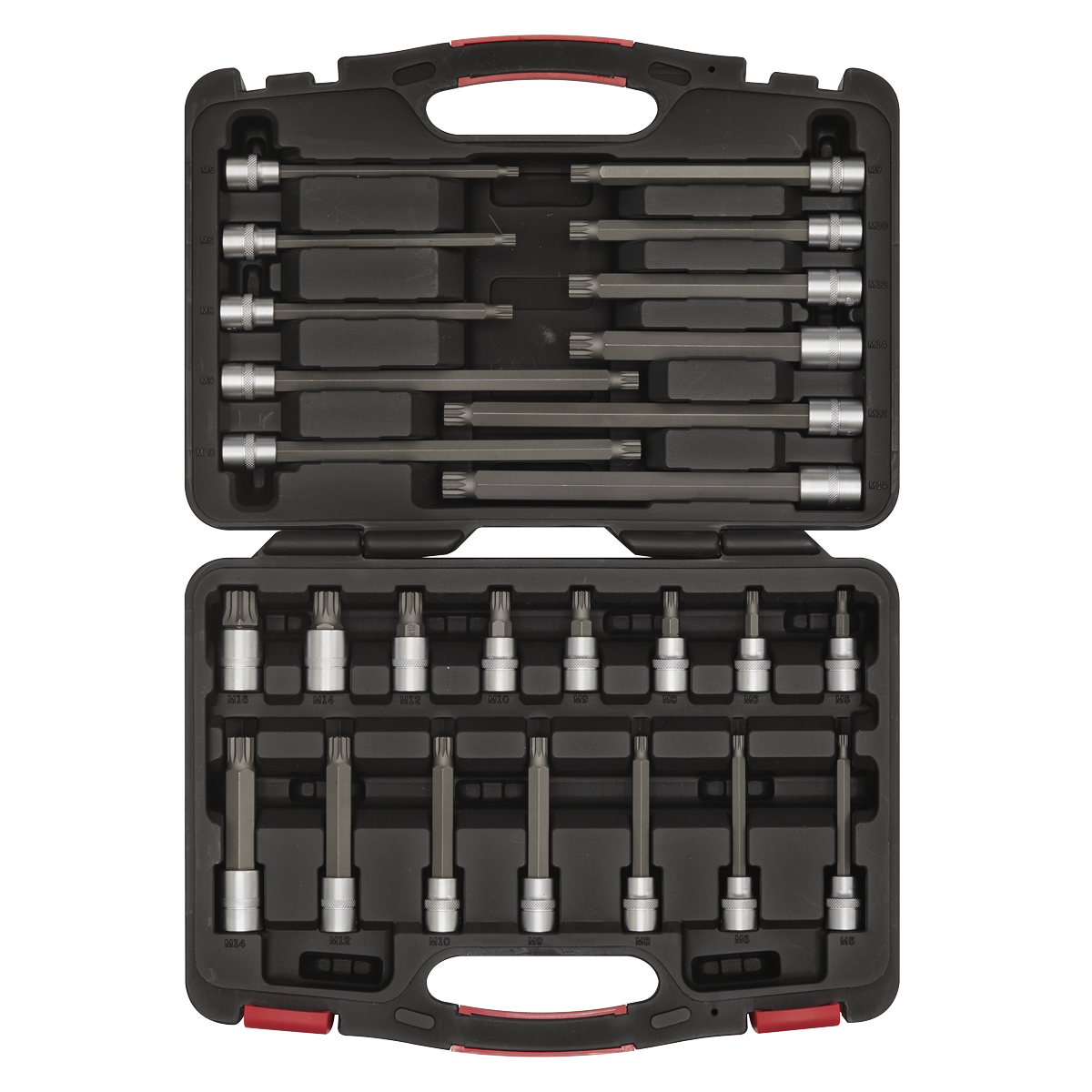 Spline Socket Bit Set 3/8"Sq Drive 26pc AK89002
