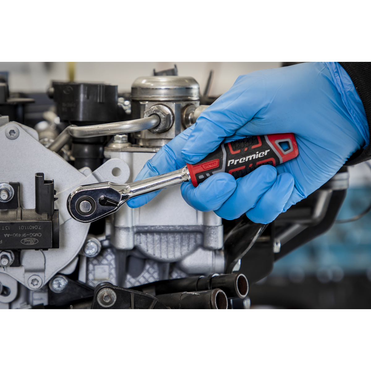 Ratchet Wrench with Flip Reverse 1/4"Sq Drive AK8934