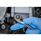 Ratchet Wrench with Flip Reverse 1/4"Sq Drive AK8934