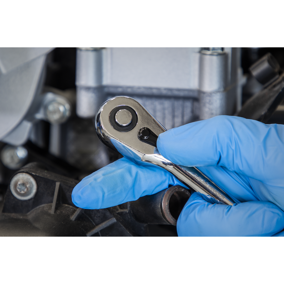Ratchet Wrench with Flip Reverse 1/4"Sq Drive AK8934