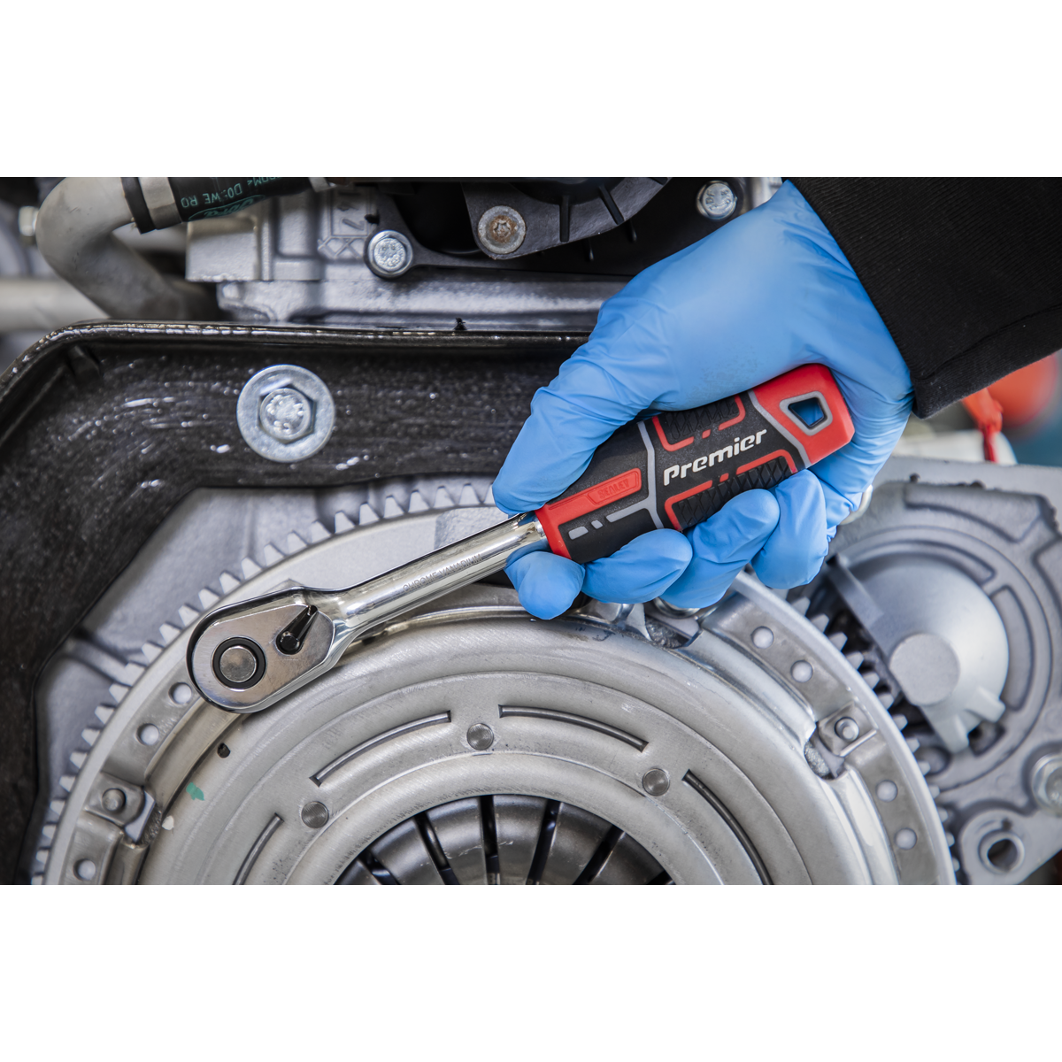 Ratchet Wrench with Flip Reverse 3/8"Sq Drive AK8935
