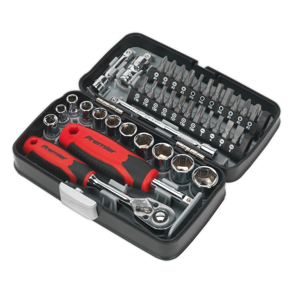 Socket & Bit Set 1/4"Sq Drive 38pc AK8945