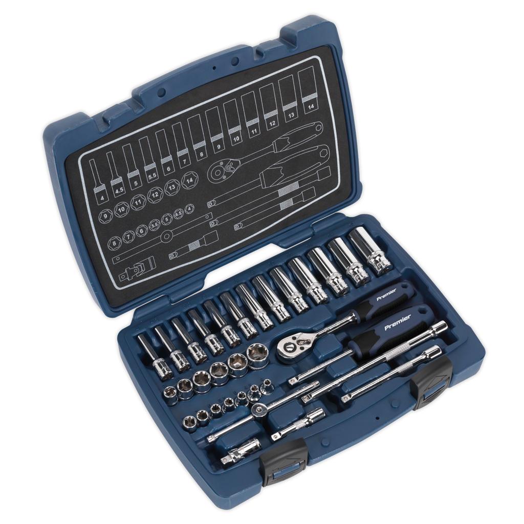 Socket Set 1/4"Sq Drive 33pc AK8990