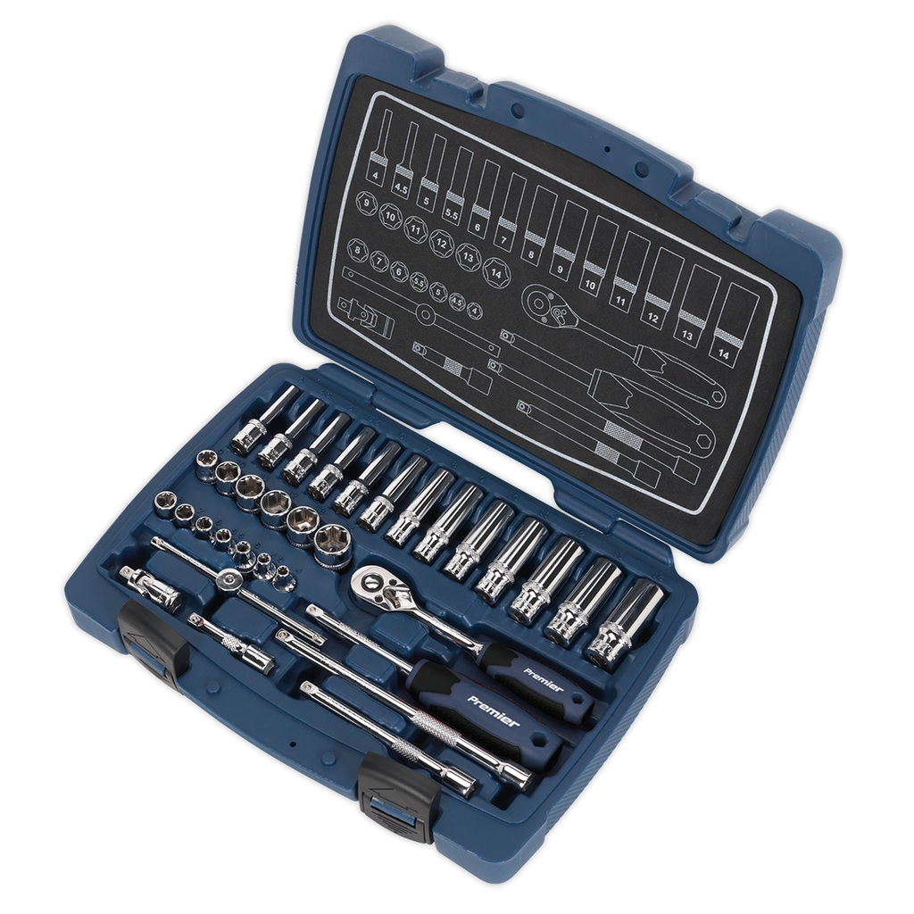 Socket Set 1/4"Sq Drive 33pc AK8990