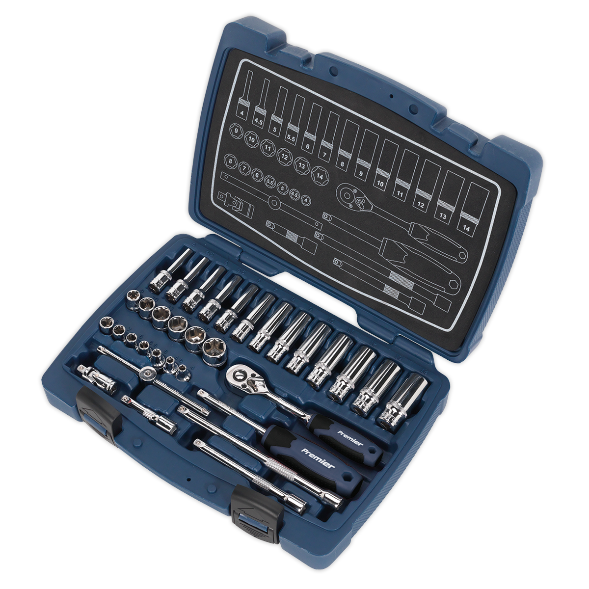Socket Set 1/4"Sq Drive 33pc AK8990