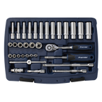Socket Set 1/4"Sq Drive 33pc AK8990