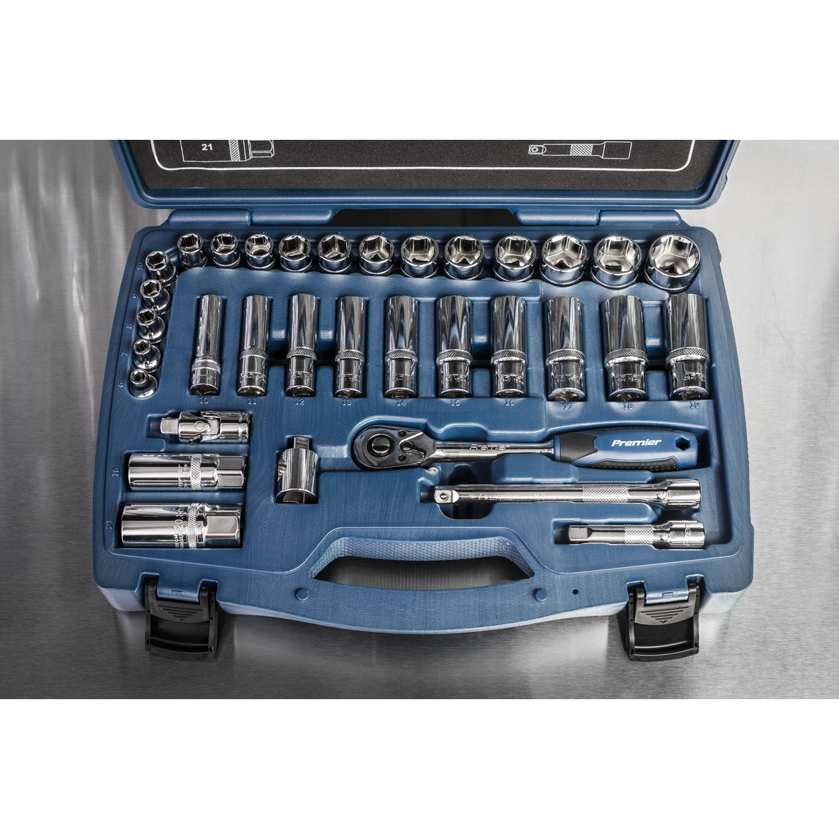 Socket Set 3/8"Sq Drive 34pc AK8991