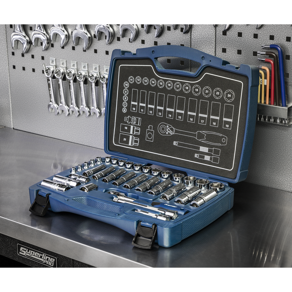 Socket Set 3/8"Sq Drive 34pc AK8991