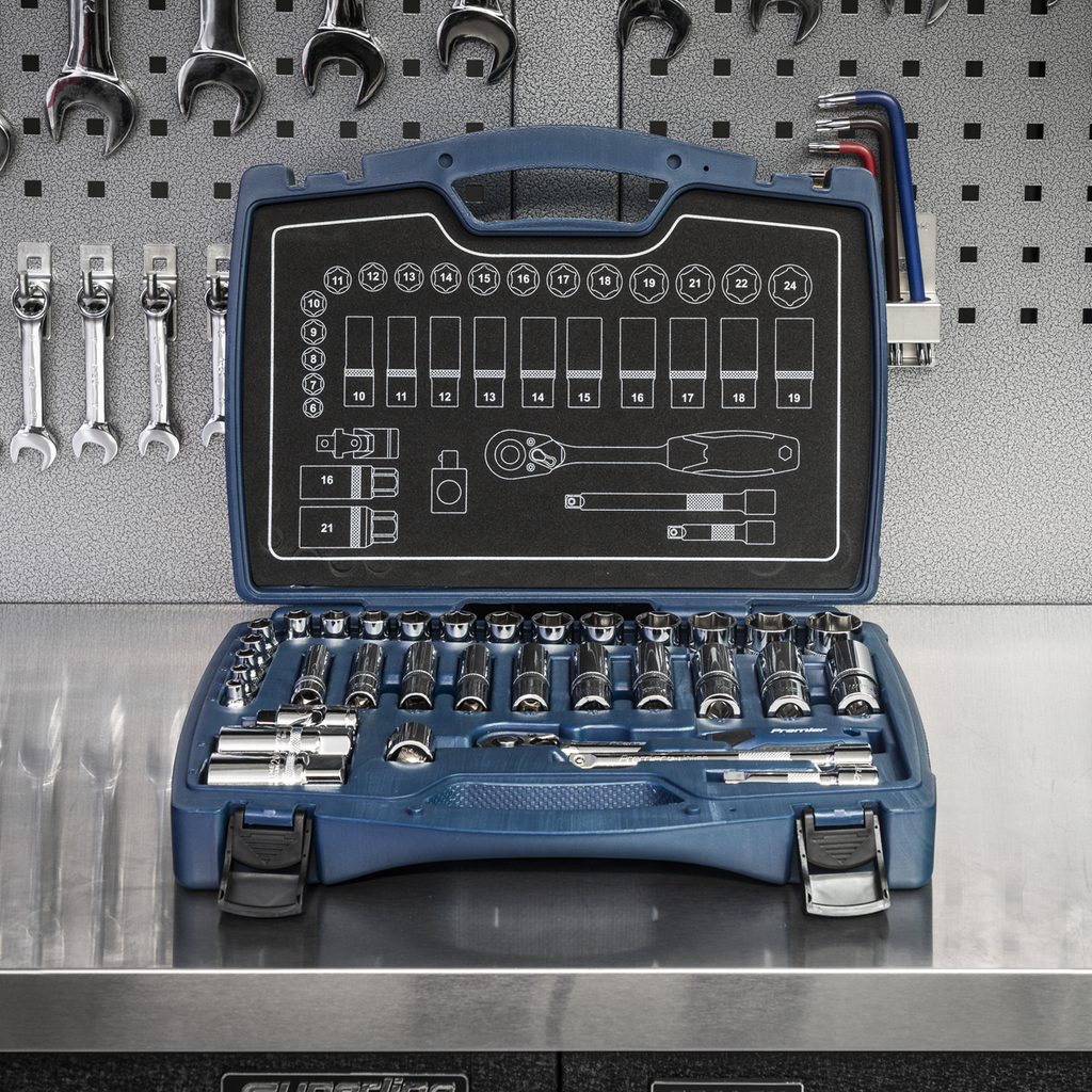 Socket Set 3/8"Sq Drive 34pc AK8991