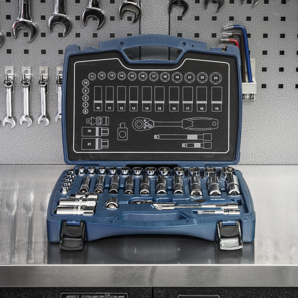 Socket Set 3/8"Sq Drive 34pc AK8991