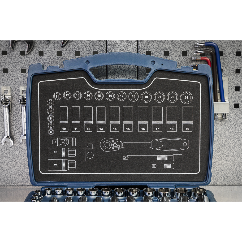 Socket Set 3/8"Sq Drive 34pc AK8991