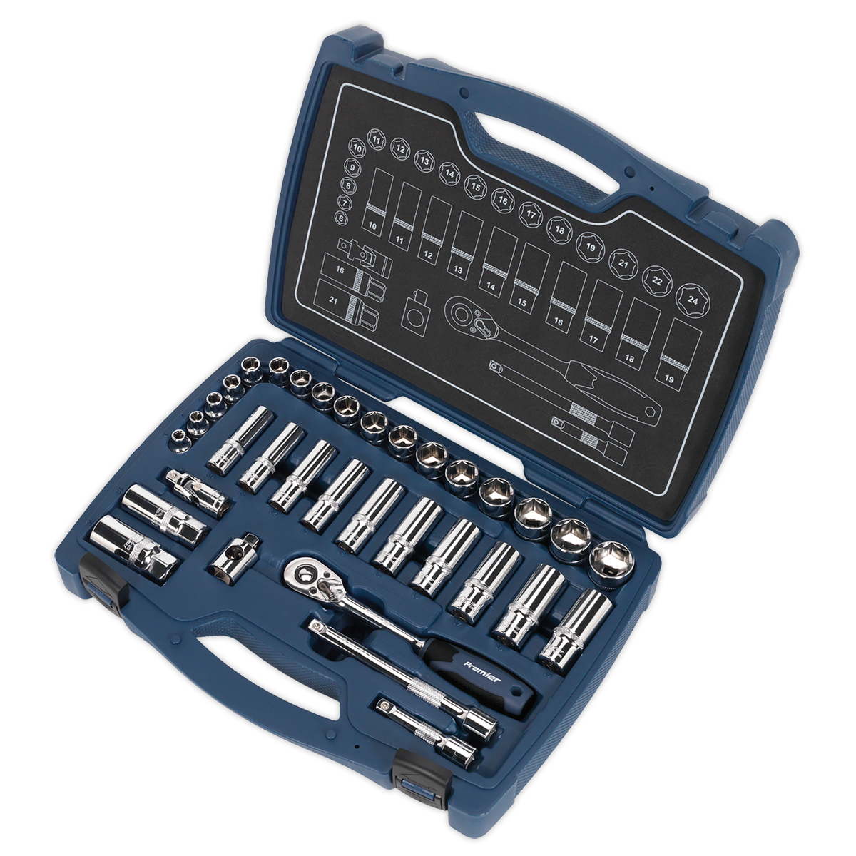 Socket Set 3/8"Sq Drive 34pc AK8991