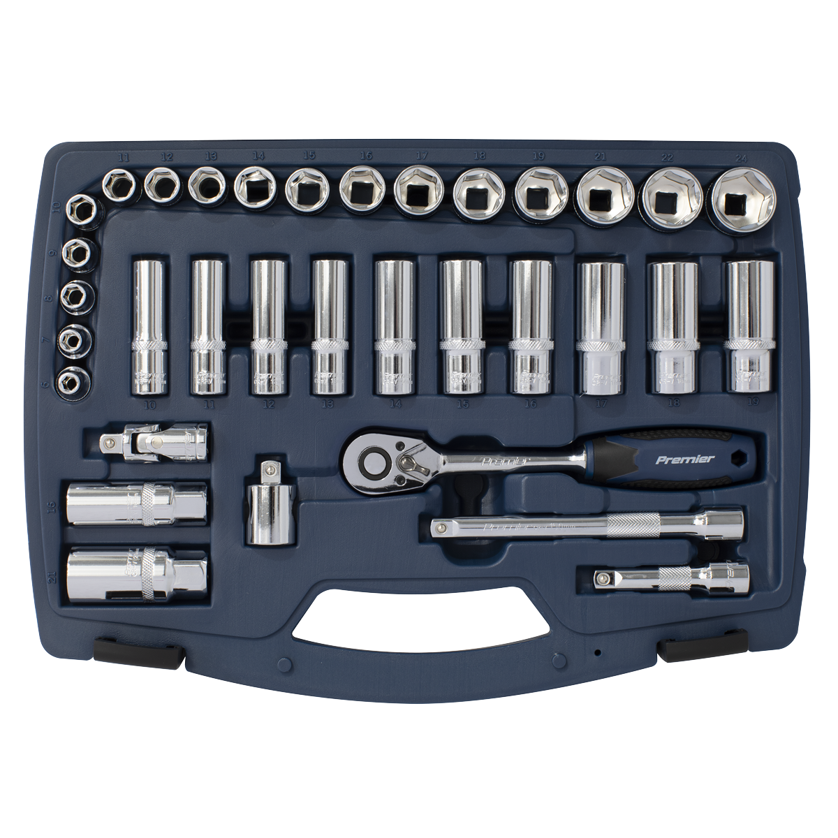 Socket Set 3/8"Sq Drive 34pc AK8991