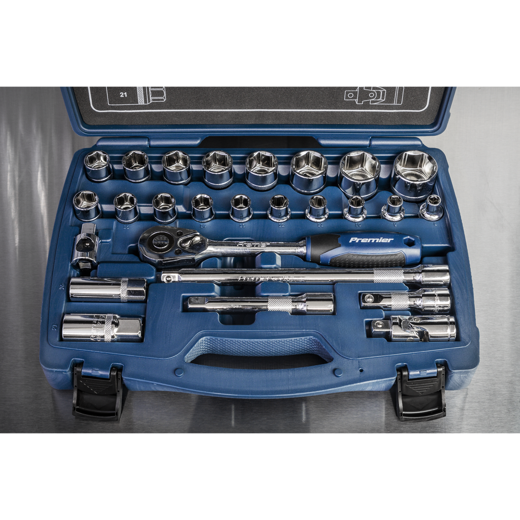 Socket Set 1/2"Sq Drive 26pc AK8992