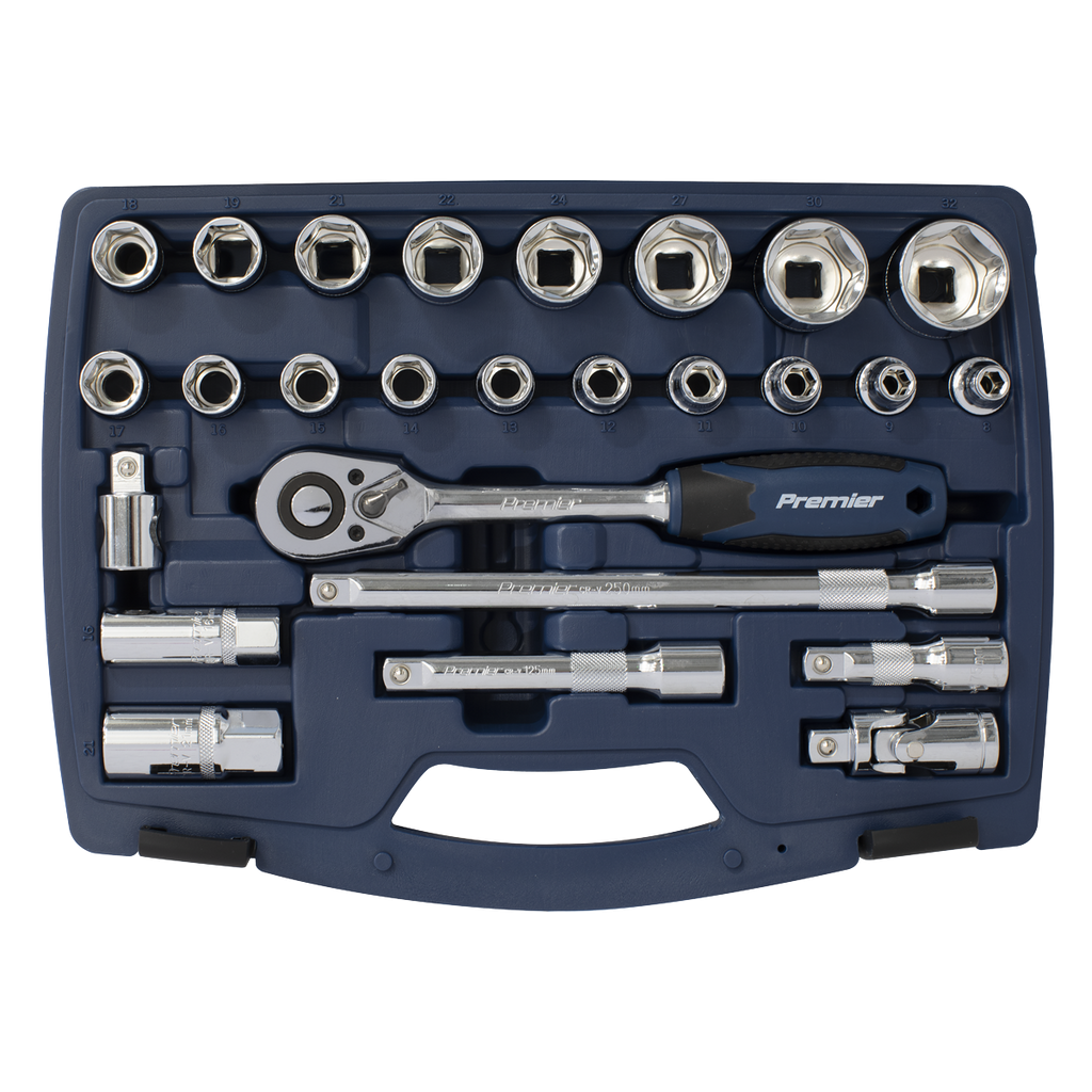 Socket Set 1/2"Sq Drive 26pc AK8992