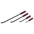 Heavy-Duty Angled Pry Bar Set with Hammer Cap 4pc AK9105