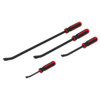 Heavy-Duty Angled Pry Bar Set with Hammer Cap 4pc AK9105