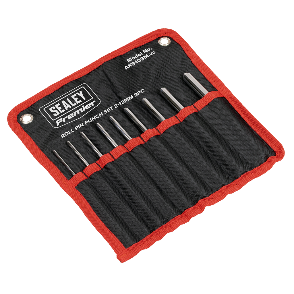 Roll Pin Punch Set 3-12mm 9pc AK9109M