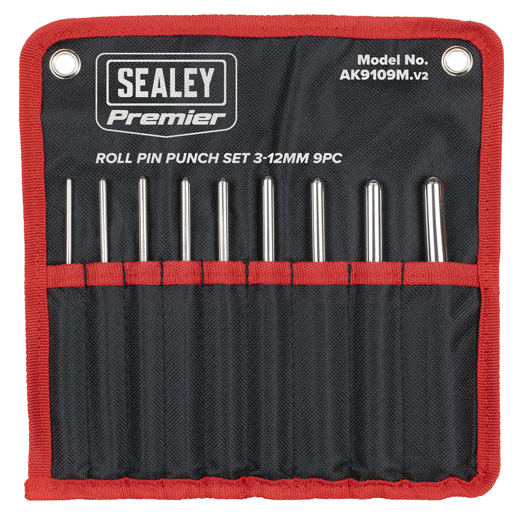 Roll Pin Punch Set 3-12mm 9pc AK9109M