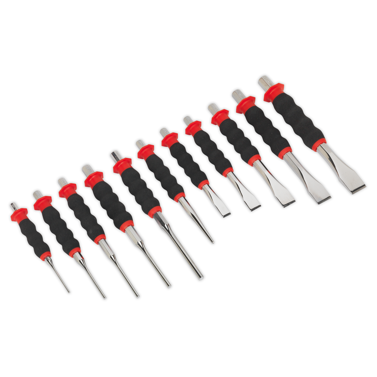 Sheathed Punch & Chisel Set 11pc AK9135